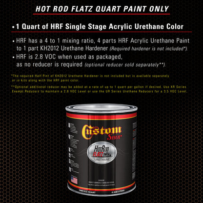 Bronze Firemist - Hot Rod Flatz Flat Matte Satin Urethane Auto Paint - Paint Quart Only Coating, 4:1