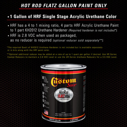 Firemist Red - Hot Rod Flatz Flat Matte Satin Urethane Auto Paint - Paint Gallon Only Coating, 4:1 Mix