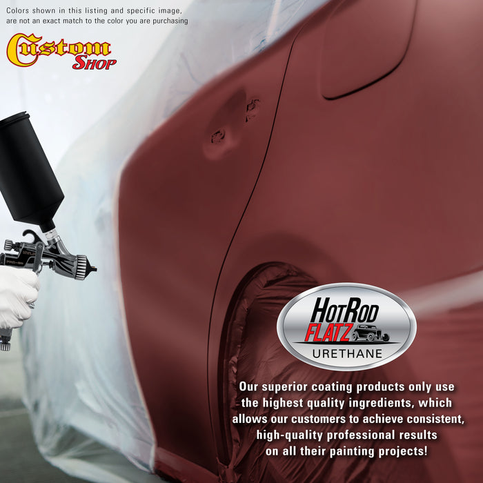 Firemist Red - Hot Rod Flatz Flat Matte Satin Urethane Auto Paint - Paint Gallon Only - Professional Low Sheen Automotive, Car Truck Coating, 4:1 Mix Ratio