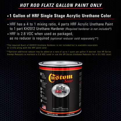 Cobalt Blue Firemist - Hot Rod Flatz Flat Matte Satin Urethane Auto Paint - Paint Gallon Only Coating