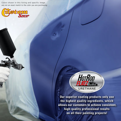 Cobalt Blue Firemist - Hot Rod Flatz Flat Matte Satin Urethane Auto Paint - Paint Gallon Only Coating