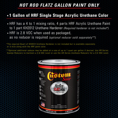 True Blue Firemist - Hot Rod Flatz Flat Matte Satin Urethane Auto Paint - Paint Gallon Only Coating