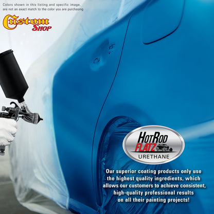 True Blue Firemist - Hot Rod Flatz Flat Matte Satin Urethane Auto Paint - Paint Quart Only Coating