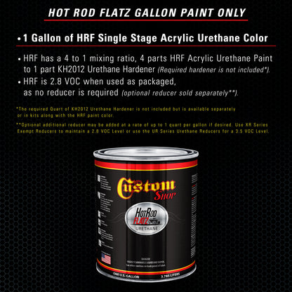 Neptune Blue Firemist - Hot Rod Flatz Flat Matte Satin Urethane Auto Paint - Paint Gallon Only