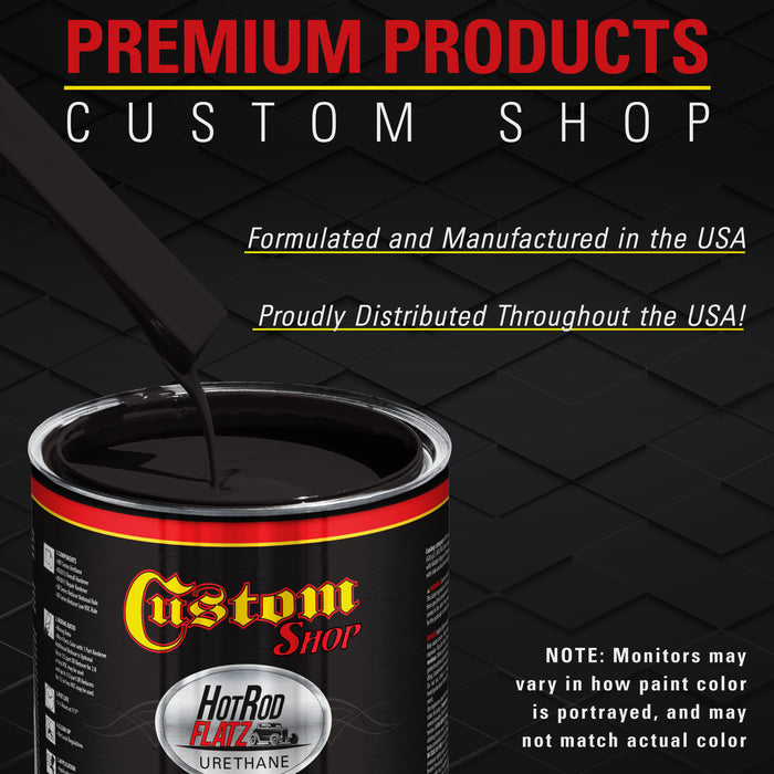 Muscle Car Texture Black - Hot Rod Flatz Flat Matte Satin Urethane Auto Paint - Paint Gallon Only - Professional Low Sheen Automotive, Car Truck Coating, 4:1 Mix Ratio