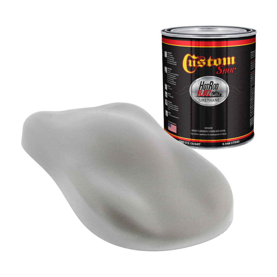 Argent Wheel Silver Sheen (Satin) - Hot Rod Flatz Flat Matte Satin Urethane Auto Paint - Paint Quart Only
