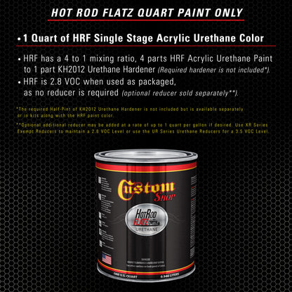 Argent Wheel Silver Sheen (Satin) - Hot Rod Flatz Flat Matte Satin Urethane Auto Paint - Paint Quart Only