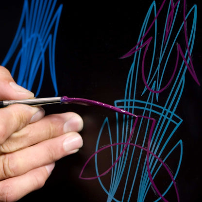 18 Basic Pinstriping Color Kit - 18 Colors, Brush, Reducer