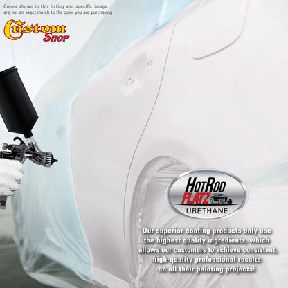 Arctic White - Hot Rod Flatz Flat Matte Satin Urethane Auto Paint - Complete Gallon Paint Kit Coating
