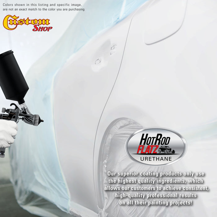 Championship White - Hot Rod Flatz Flat Matte Satin Urethane Auto Paint - Complete Gallon Paint Kit - Professional Low Sheen Automotive, Car Truck