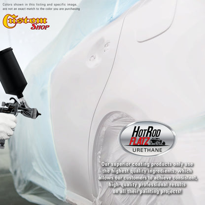 Wispy White - Hot Rod Flatz Flat Matte Satin Urethane Auto Paint - Complete Gallon Paint Kit Coating