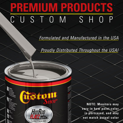 Dove Gray - Hot Rod Flatz Flat Matte Satin Urethane Auto Paint - Complete Quart Paint Kit Coating, 4:1