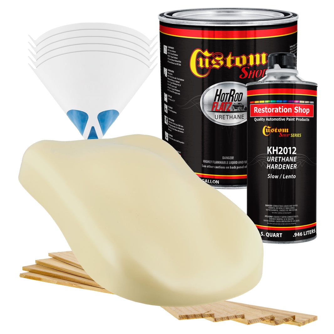 Shoreline Beige - Hot Rod Flatz Flat Matte Satin Urethane Auto Paint - Complete Gallon Paint Kit