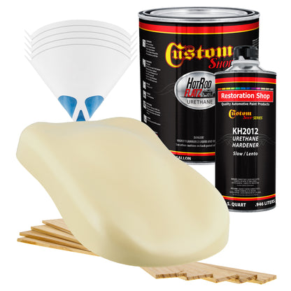 Shoreline Beige - Hot Rod Flatz Flat Matte Satin Urethane Auto Paint - Complete Gallon Paint Kit