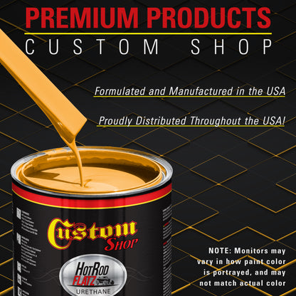 School Bus Yellow - Hot Rod Flatz Flat Matte Satin Urethane Auto Paint - Complete Gallon Paint Kit