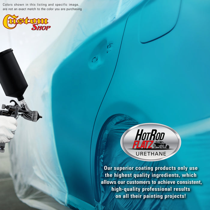 Petty Blue - Hot Rod Flatz Flat Matte Satin Urethane Auto Paint - Complete Quart Paint Kit - Professional Low Sheen Automotive, Car Truck Coating
