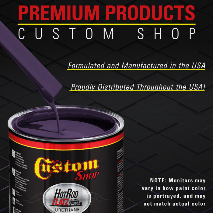 Majestic Purple - Hot Rod Flatz Flat Matte Satin Urethane Auto Paint - Complete Quart Paint Kit - Professional Low Sheen Automotive, Car Truck Coating, 4:1 Mix Ratio
