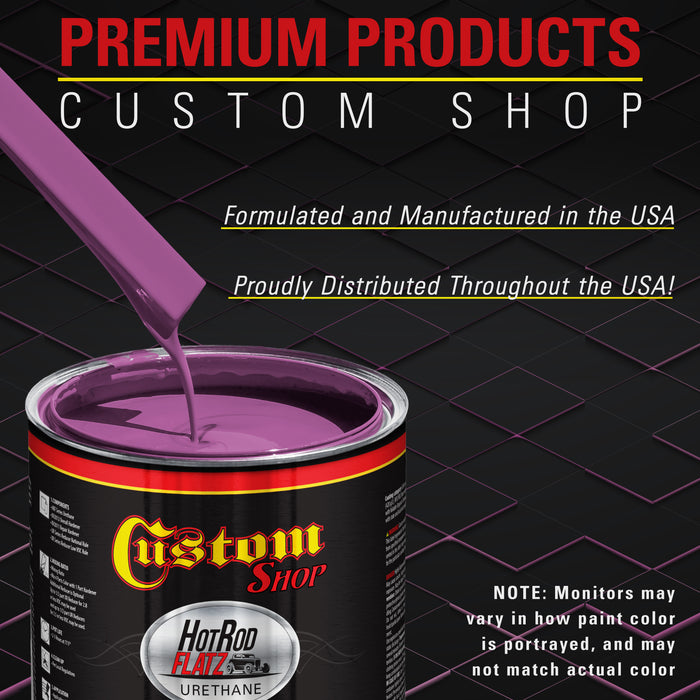 Magenta - Hot Rod Flatz Flat Matte Satin Urethane Auto Paint - Complete Quart Paint Kit - Professional Low Sheen Automotive, Car Truck Coating, 4:1