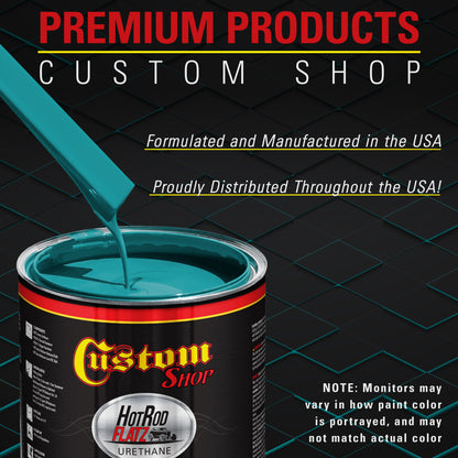 Deep Aqua - Hot Rod Flatz Flat Matte Satin Urethane Auto Paint - Complete Gallon Paint Kit Coating