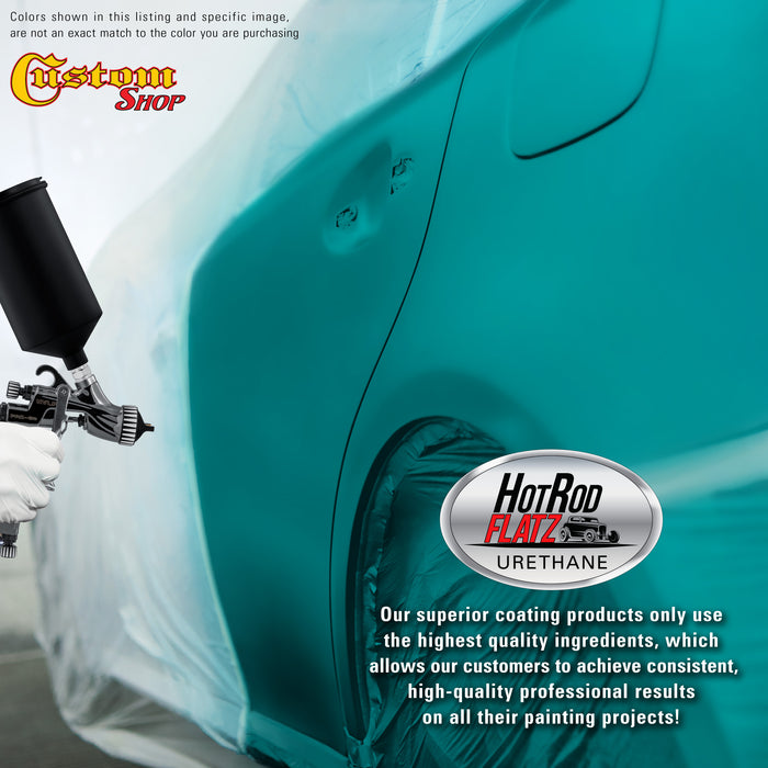 Bright Racing Aqua - Hot Rod Flatz Flat Matte Satin Urethane Auto Paint - Complete Gallon Paint Kit - Professional Low Sheen Automotive, Car Truck