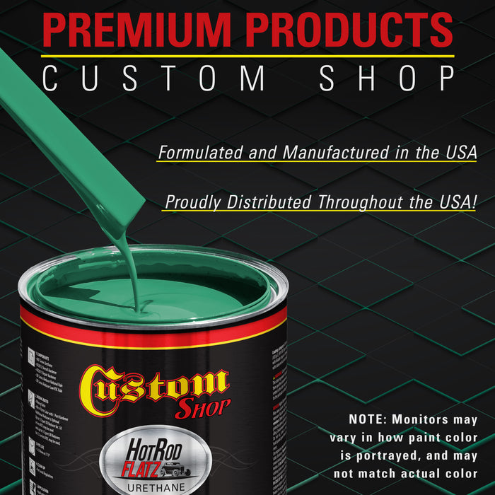 Transport Green - Hot Rod Flatz Flat Matte Satin Urethane Auto Paint - Complete Quart Paint Kit - Professional Low Sheen Automotive, Car Truck