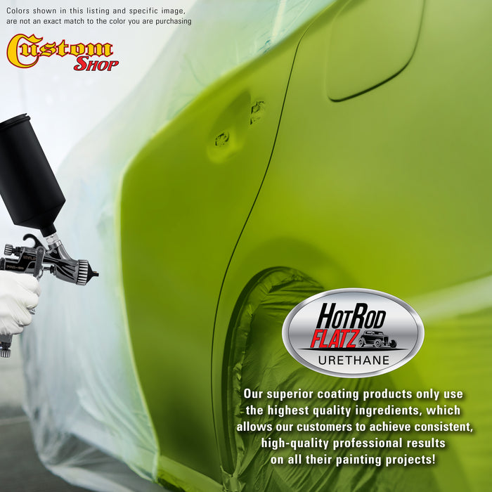 Sublime Green - Hot Rod Flatz Flat Matte Satin Urethane Auto Paint - Complete Gallon Paint Kit - Professional Low Sheen Automotive, Car Truck Coating, 4:1 Mix Ratio