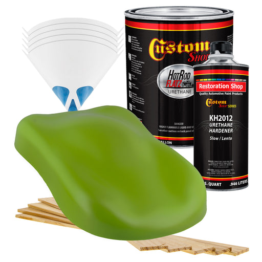 Sublime Green - Hot Rod Flatz Flat Matte Satin Urethane Auto Paint - Complete Gallon Paint Kit - Professional Low Sheen Automotive, Car Truck