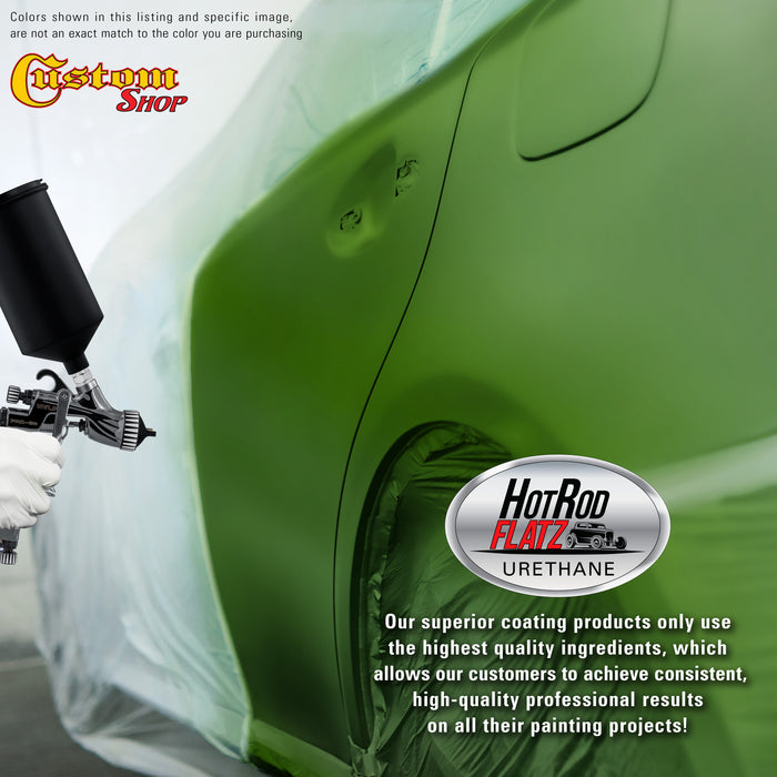 Deere Green - Hot Rod Flatz Flat Matte Satin Urethane Auto Paint - Complete Gallon Paint Kit - Professional Low Sheen Automotive, Car Truck Coating, 4:1 Mix Ratio