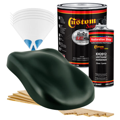 Rock Moss Green - Hot Rod Flatz Flat Matte Satin Urethane Auto Paint - Complete Gallon Paint Kit