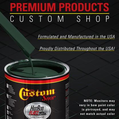 Rock Moss Green - Hot Rod Flatz Flat Matte Satin Urethane Auto Paint - Complete Quart Paint Kit