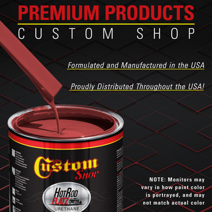 Graphic Red - Hot Rod Flatz Flat Matte Satin Urethane Auto Paint - Complete Quart Paint Kit Coating