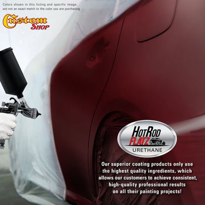 Carmine Red - Hot Rod Flatz Flat Matte Satin Urethane Auto Paint - Complete Gallon Paint Kit Coating
