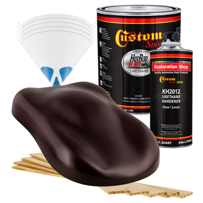Royal Maroon - Hot Rod Flatz Flat Matte Satin Urethane Auto Paint - Complete Gallon Paint Kit Coating