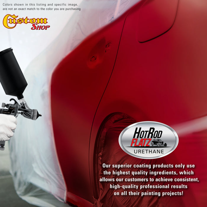 Victory Red - Hot Rod Flatz Flat Matte Satin Urethane Auto Paint - Complete Quart Paint Kit - Professional Low Sheen Automotive, Car Truck Coating