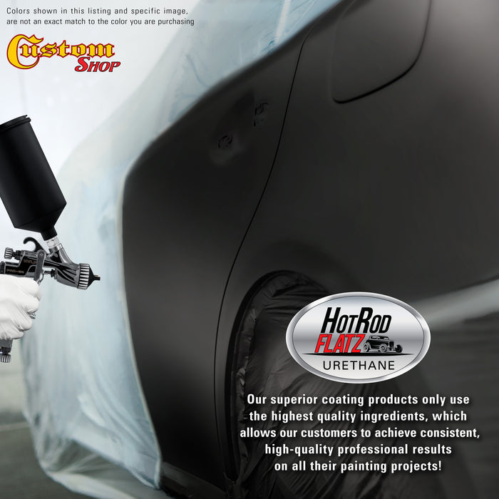 Hot Rod Black - Hot Rod Flatz Flat Matte Satin Urethane Auto Paint - Complete Quart Paint Kit - Professional Low Sheen Automotive, Car Truck Coating