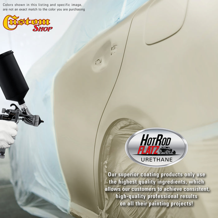 Vanilla Shake - Hot Rod Flatz Flat Matte Satin Urethane Auto Paint - Complete Gallon Paint Kit - Professional Low Sheen Automotive, Car Truck Coating, 4:1 Mix Ratio