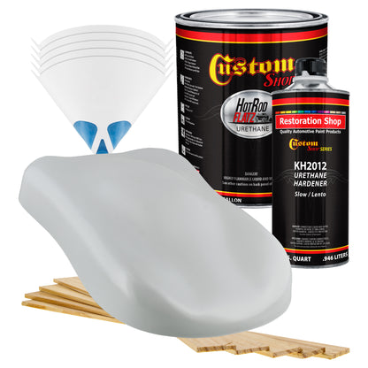 Light Gray Primer Tone - Hot Rod Flatz Flat Matte Satin Urethane Auto Paint - Complete Gallon Paint Kit