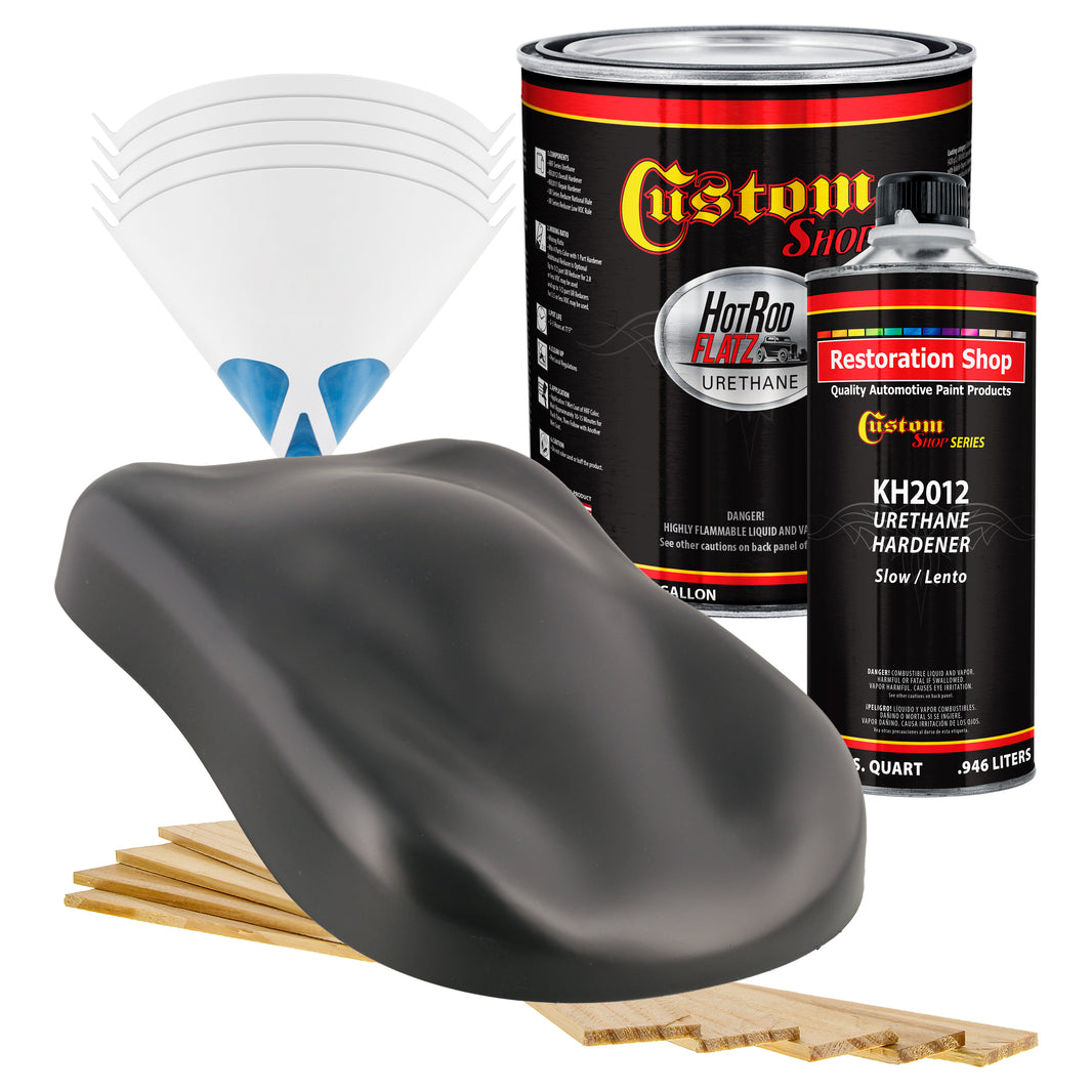 Dark Gray Primer Tone - Hot Rod Flatz Flat Matte Satin Urethane Auto Paint - Complete Gallon Paint Kit