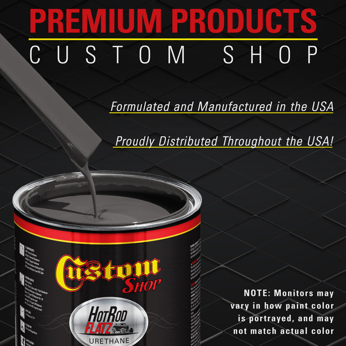 Dark Gray Primer Tone - Hot Rod Flatz Flat Matte Satin Urethane Auto Paint - Complete Quart Paint Kit - Professional Low Sheen Automotive, Car Truck