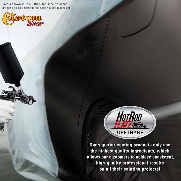 Black Metallic - Hot Rod Flatz Flat Matte Satin Urethane Auto Paint - Complete Gallon Paint Kit - Professional Low Sheen Automotive, Car Truck