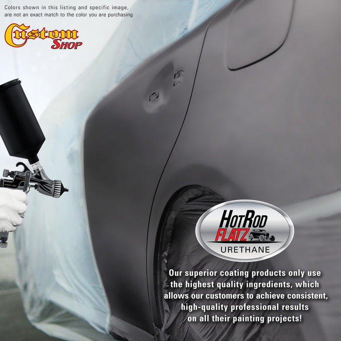 Chop Top Silver Metallic - Hot Rod Flatz Flat Matte Satin Urethane Auto Paint - Complete Quart Paint Kit - Professional Low Sheen Automotive, Car