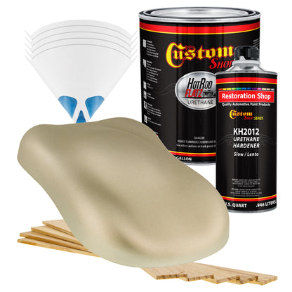 Antique Bronze Metallic - Hot Rod Flatz Flat Matte Satin Urethane Auto Paint - Complete Gallon Paint Kit