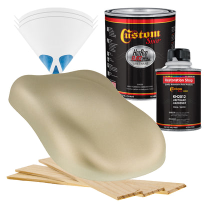 Antique Bronze Metallic - Hot Rod Flatz Flat Matte Satin Urethane Auto Paint - Complete Quart Paint Kit