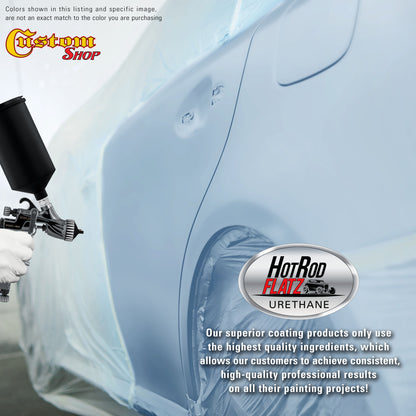 Baby Blue - Hot Rod Flatz Flat Matte Satin Urethane Auto Paint - Complete Quart Paint Kit Coating, 4:1
