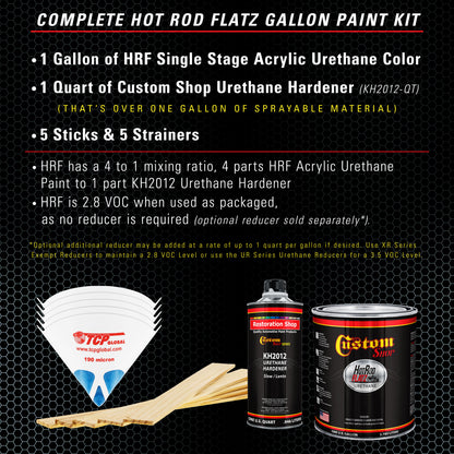 Powder Blue - Hot Rod Flatz Flat Matte Satin Urethane Auto Paint - Complete Gallon Paint Kit Coating