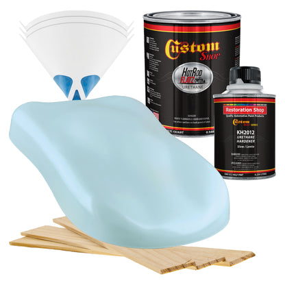 Powder Blue - Hot Rod Flatz Flat Matte Satin Urethane Auto Paint - Complete Quart Paint Kit Coating