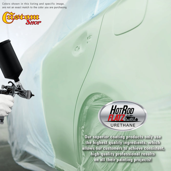 Mint - Hot Rod Flatz Flat Matte Satin Urethane Auto Paint - Complete Quart Paint Kit - Professional Low Sheen Automotive, Car Truck Coating, 4:1 Mix