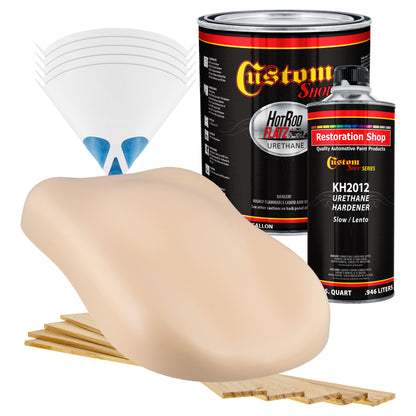 Peach - Hot Rod Flatz Flat Matte Satin Urethane Auto Paint - Complete Gallon Paint Kit Coating, 4:1