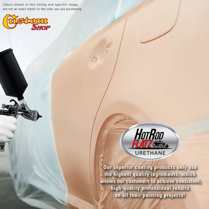 Peach - Hot Rod Flatz Flat Matte Satin Urethane Auto Paint - Complete Quart Paint Kit Coating, 4:1 Mix