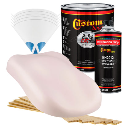 Pink - Hot Rod Flatz Flat Matte Satin Urethane Auto Paint - Complete Gallon Paint Kit Coating, 4:1 Mix